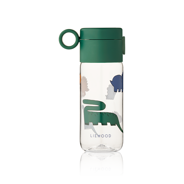 Produktbilde 1 for Clemence Tritan Vannflaske 350ml Dinosaurs/Mist Liewood