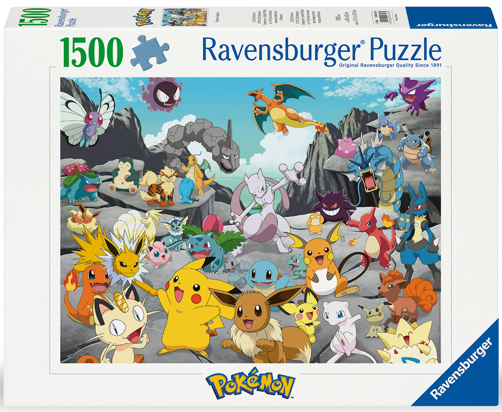 Tuotekuva ille Pokémon Classics Palapelit 1500 palaa, Ravensburger