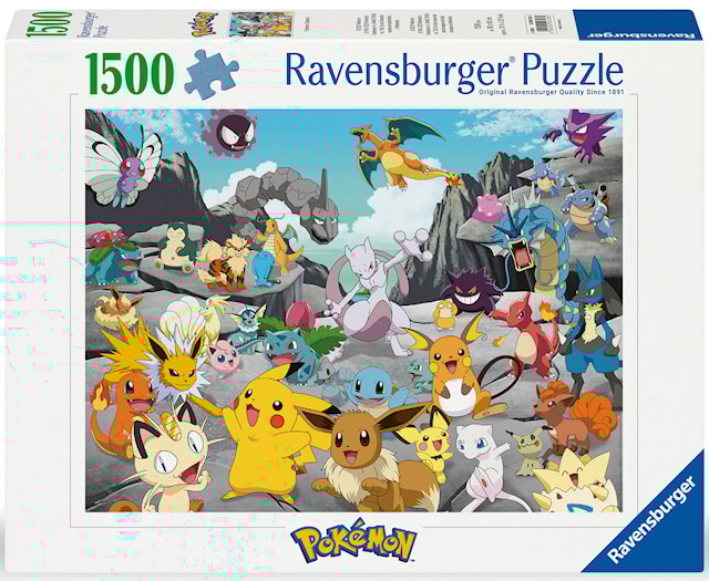 Produktbilde 1 for Pokémon Klassiker Puslespill 1500 brikker, Ravensburger