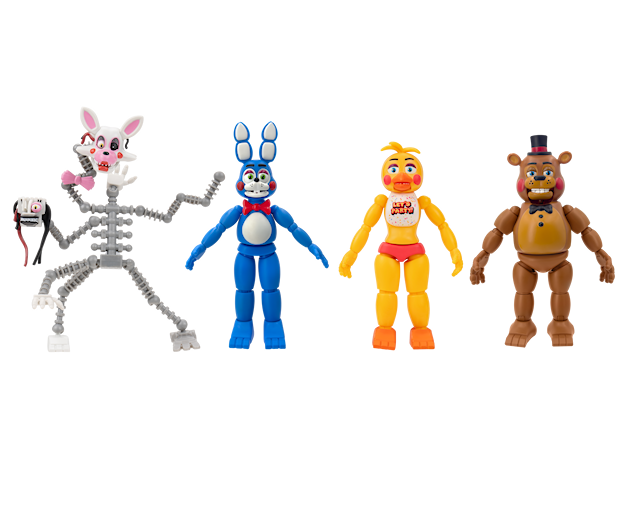 Produktbilde 1 for Figursett 4-pakning Nights at Freddy’s