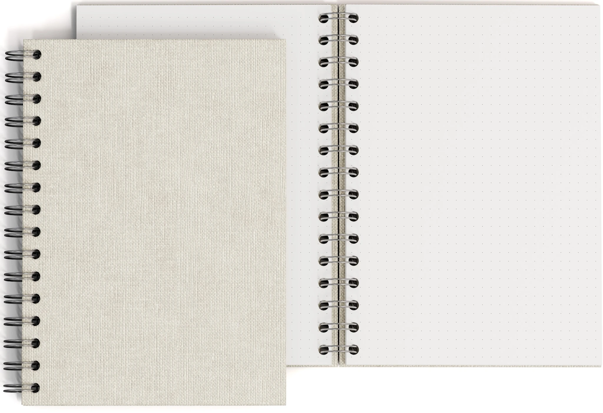 Tuotekuva ille Muistikirja A5 Pilkkukuvioitu Linen 90 Sivua Bigso Box of Sweden