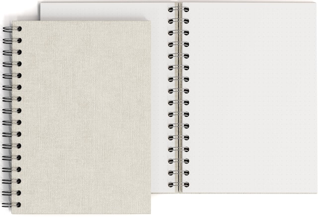 Produktbilde 1 for Notatbok A5 Prikket Linen 90 Sider Bigso Box of Sweden