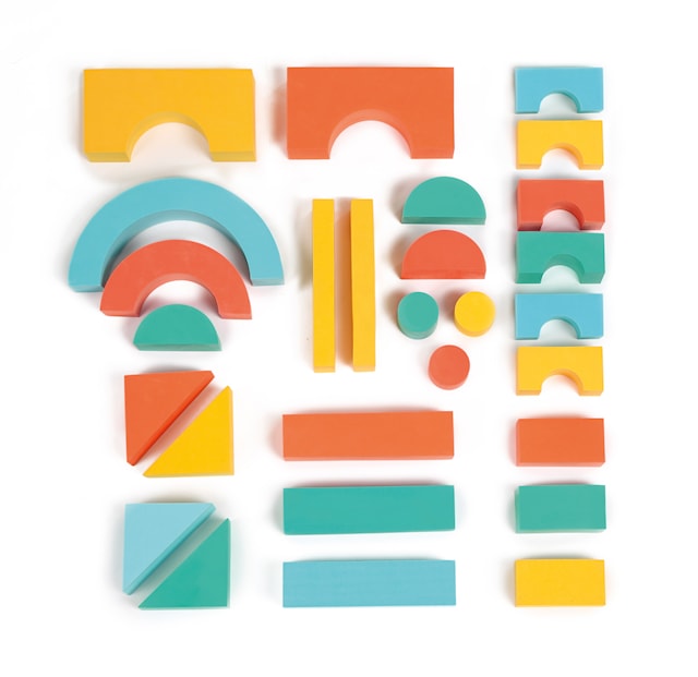 Produktbild 2 för Skumblock Byggklossar Ludi