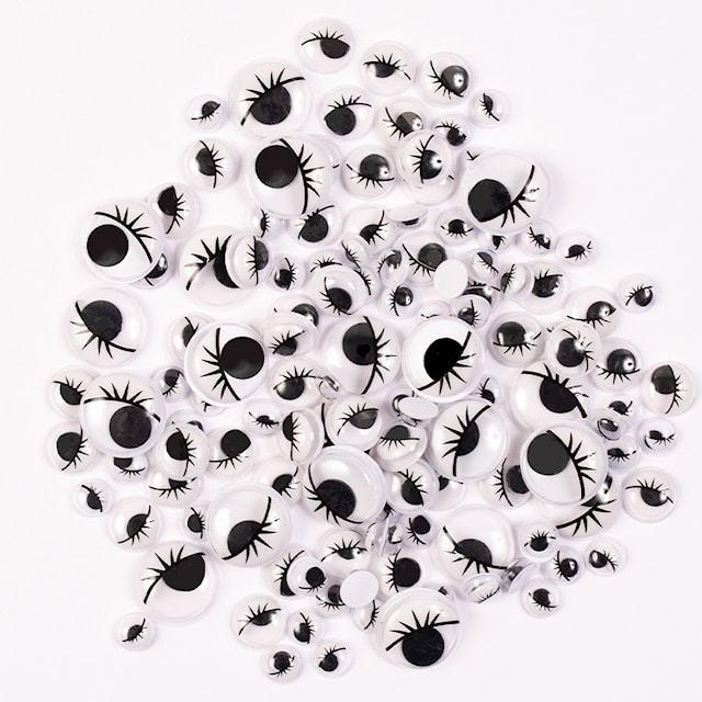 Rulleøyne med fletter ulike størrelser 140-pakk Playbox