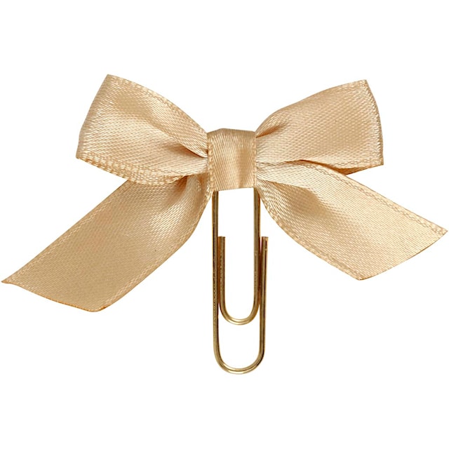 Produktbild 2 för Gem med rosett guld 5-pack