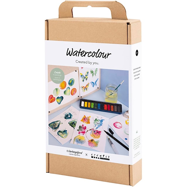 Produktbild 3 för DIY Kit Akvarell Fjärilar & Monster Lærke Egefjord x Creativ Company