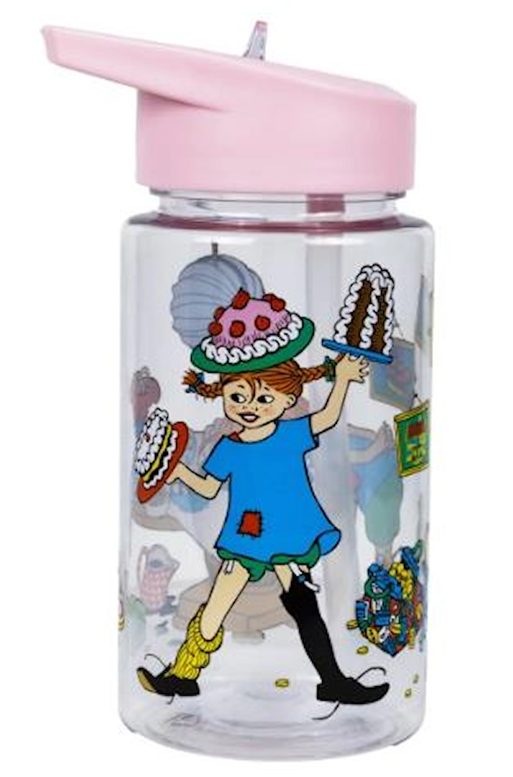 Produktbild för Pippi Födesledag Vattenflaska i Plast 500 ml Rätt Start