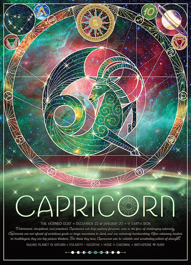 Produktbild 3 för Pussel Zodiac Capricorn 500 bitar, Cobble Hill