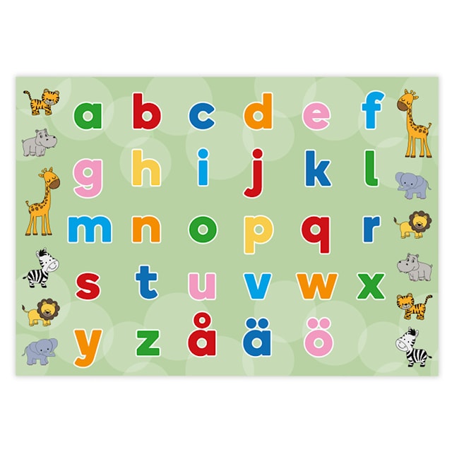 Produktbilde 2 for Bordstablett Alfabetet 2-sidig 42x30 cm Gullers