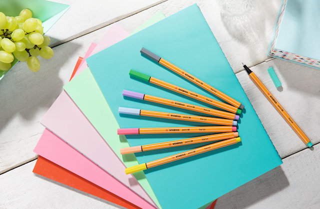 Produktbild 2 för Fineliner Point 88 Pastell 8-pack STABILO