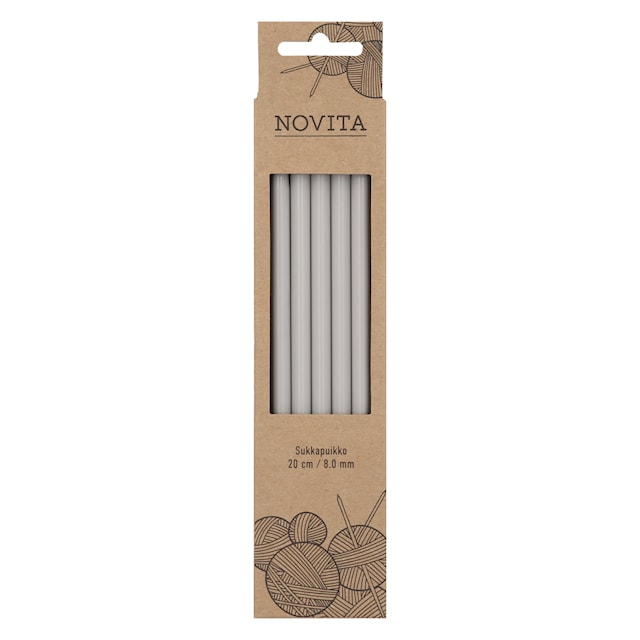 Produktbild 1 för Strumpstickor Plast 20 cm 8.0 Novita