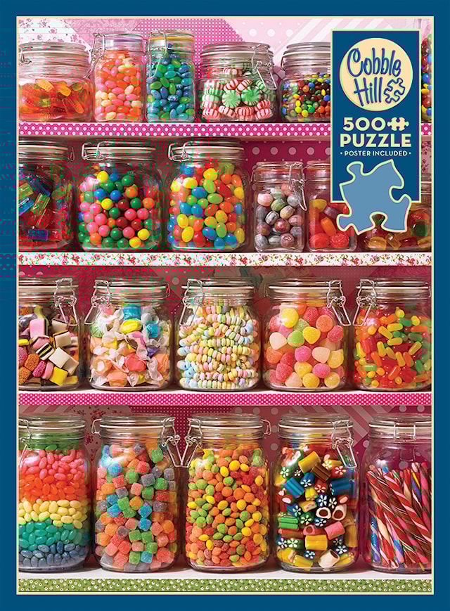 Produktbild 1 för Pussel Candy Shelf 500 bitar, Cobble Hill