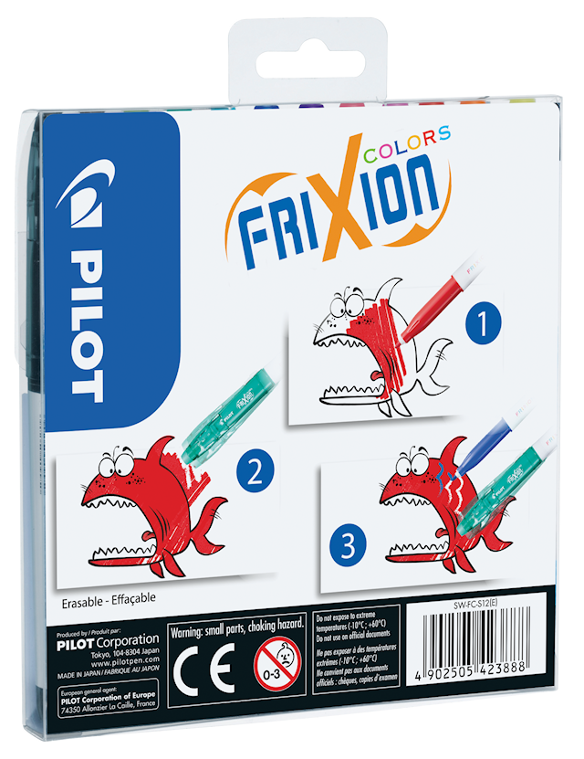 Produktbild 3 för Tuschpenna Frixion Raderbar 12-p, Pilot