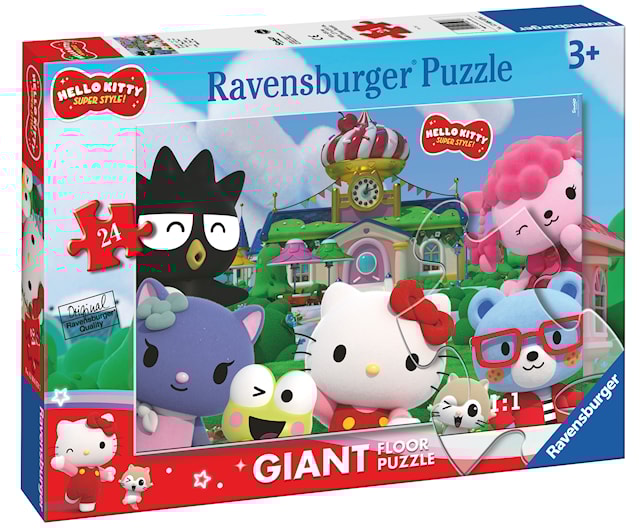 Tuotekuva 3 - Ravensburger Hello Kitty jättimäinen lattiapalapeli, 24 palaa