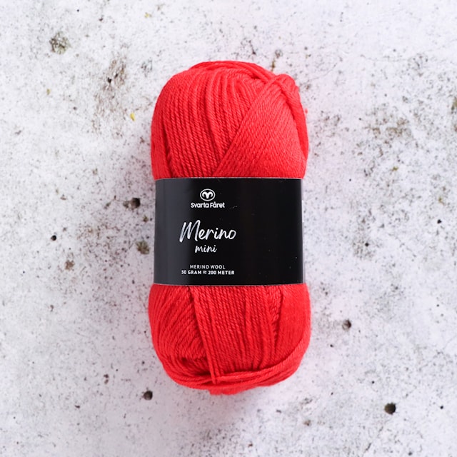 Produktbilde 1 for Merino Mini 50g Red Rooster (22), Svarta Fåret