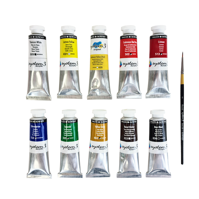 Tuotekuva 2 - System3 Acrylic Studio Set 10x37 ml