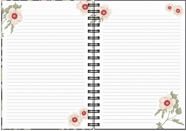 Produktbilde 7 for Ukekalender Life Planner 2026 A6 Floral Burde