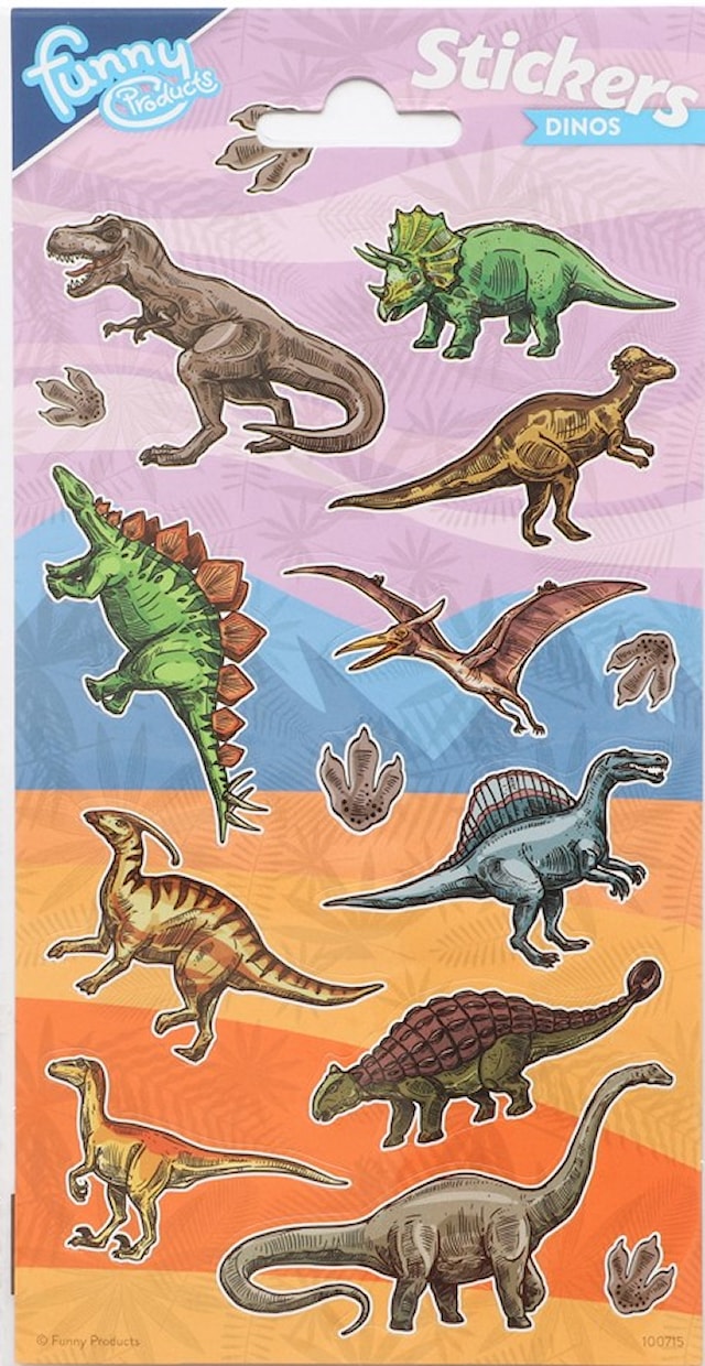 Klistermärken Dinosaurier 1 ark