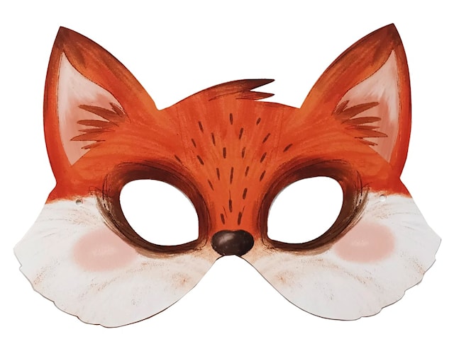 Produktbilde 2 for Ansiktsmasker og skattejakt Skogens dyr 5-pakning Fridolin