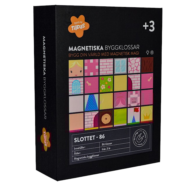 Produktbilde 3 for Magnetiske byggeklosser slott 86 deler