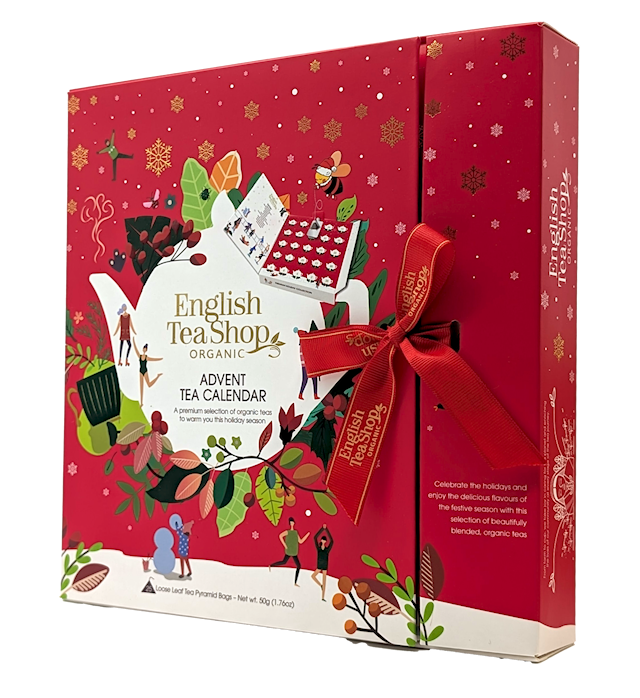 Produktbild 1 för Adventskalender Bok Santa Red Te 50g English Tea Shop