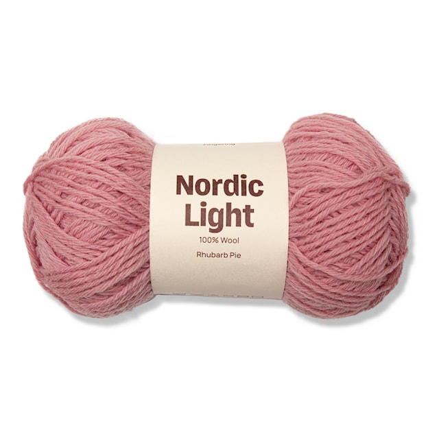 Nordic Light 100% ull 50 gr Rhubarb Pie Dusty Pink A832 Adlibris