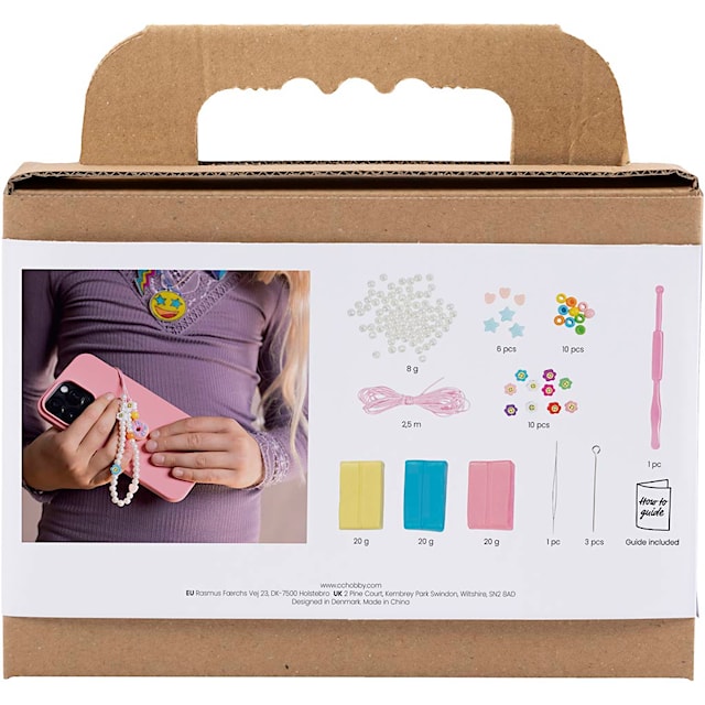 Produktbild 2 för Mini DIY Kit Modellera Mobilcharm mixade färger 1 förp.