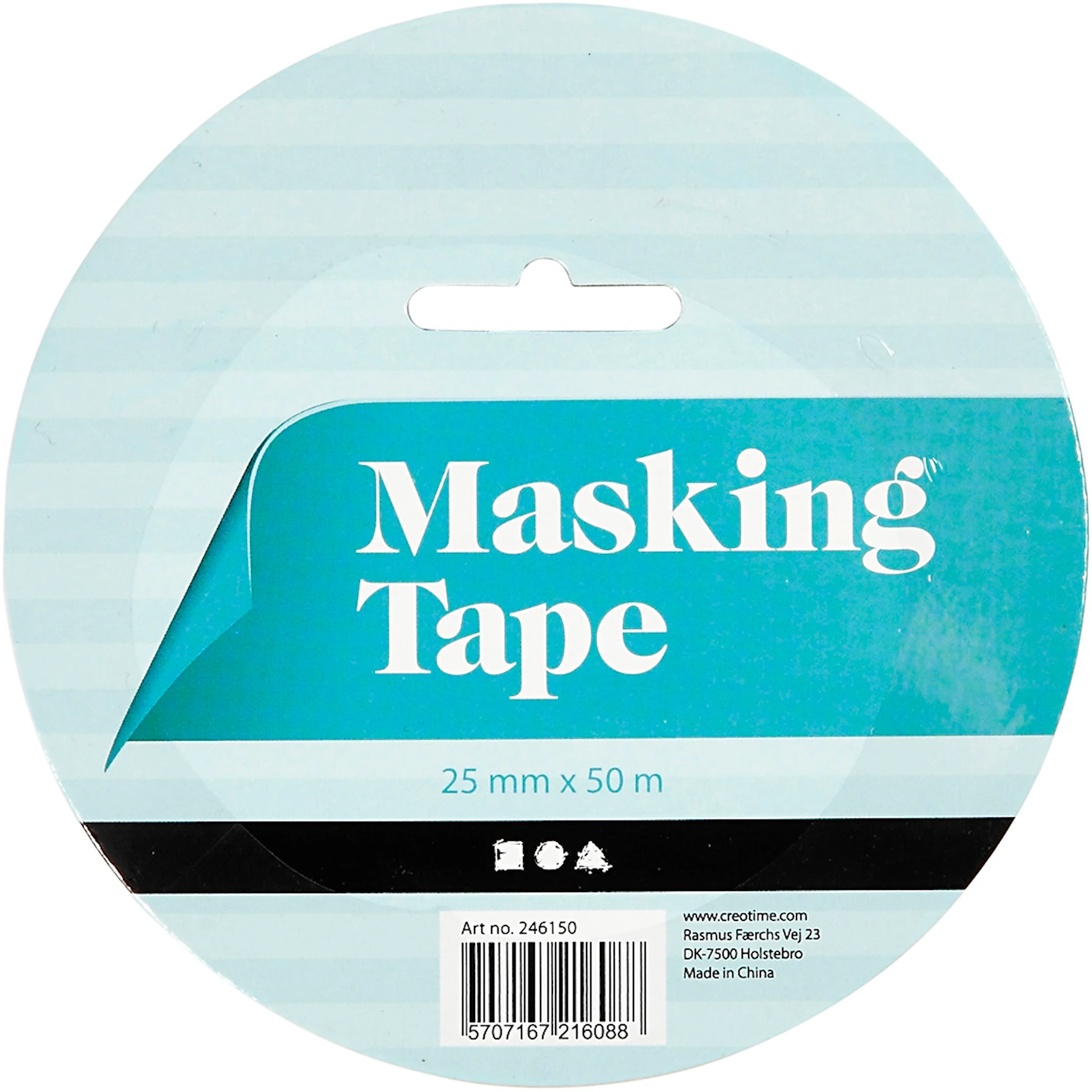 Produktbilde for Maskeringstape, B: 25 mm, 50 m/ 1 rl.