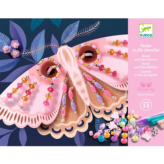 Tuotekuva 5 - Tee kolme yöeläintä helmistä ja piipunrassista Djeco