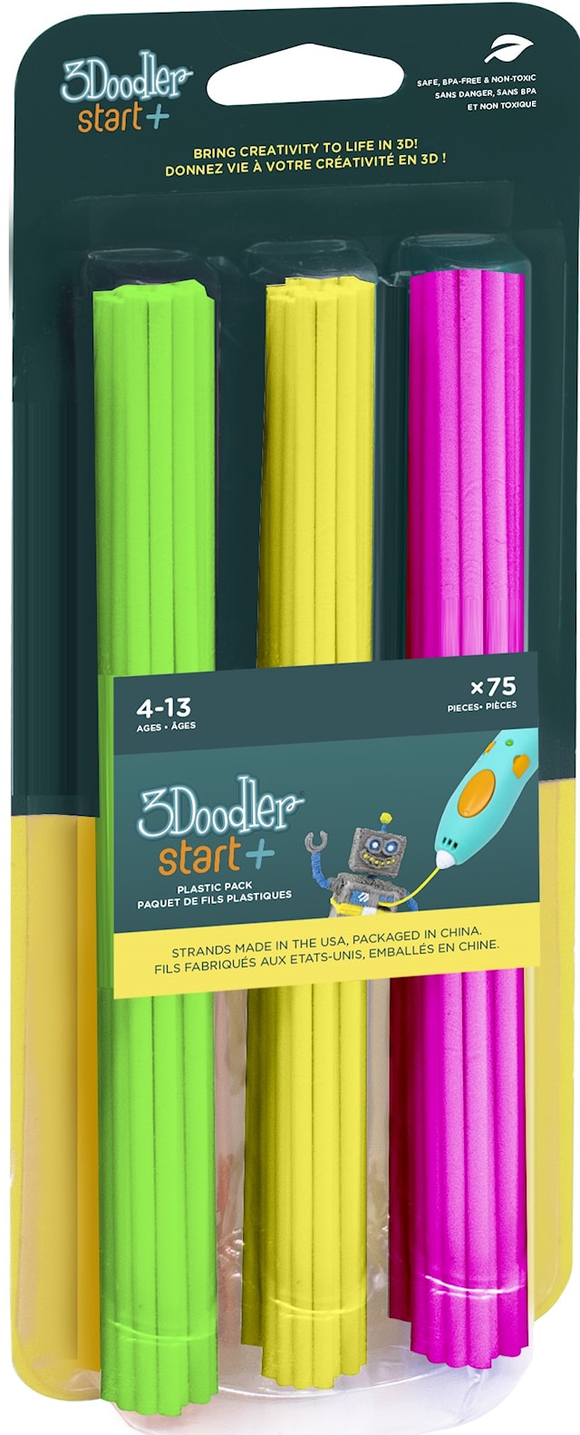 3Doodler START+Mix4 75-Pack Neon Glow