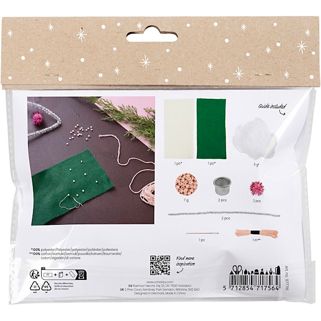 Tuotekuva 2 - Askartelusetti Mini Ompeluun, Ikikynttilät, 1 pkk/ 1 pkt