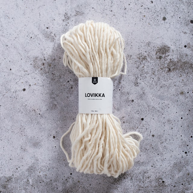 Lovikka Villalanka 100 g Luonnonvärinen (7601) Järbo