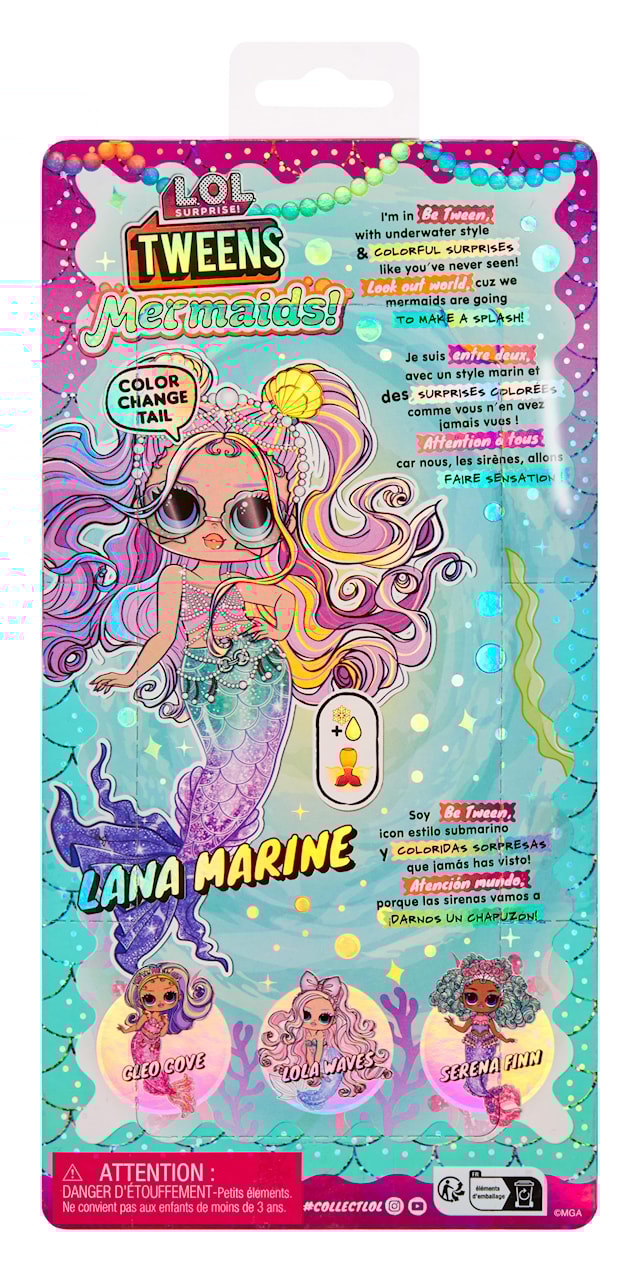Produktbilde 3 for Tweens HAVFRUE Dukke- Lana Marine L.O.L.