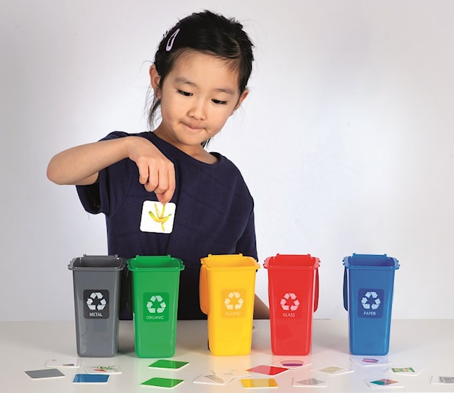 Produktbilde 2 for Resirkuleringsspill med søppelbøtter og sorteringskort MyPauze