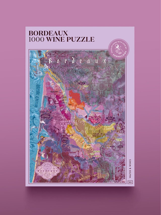 Tuotekuva 1 - Wine Puzzle - Bordeaux 1000 palaa, Water & Wines