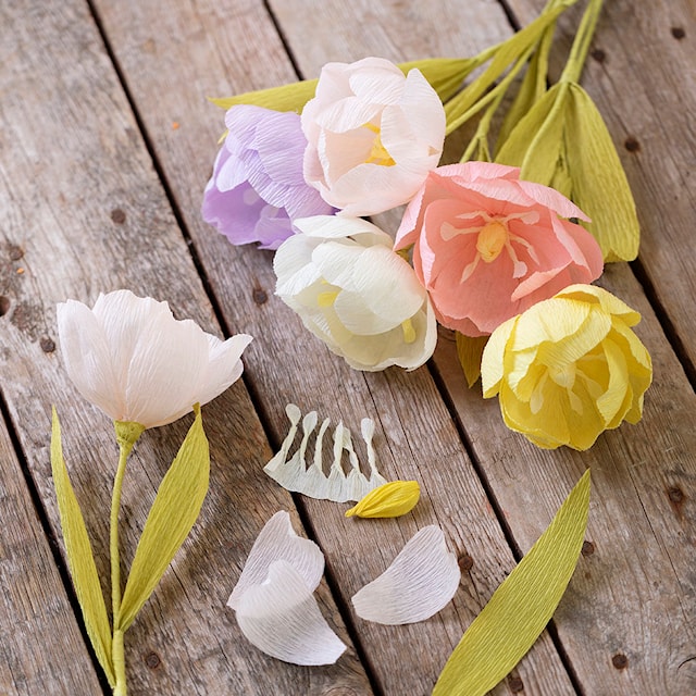 Produktbild 6 för DIY Kit Skapa Bukett i Kräppapper Creativ Company