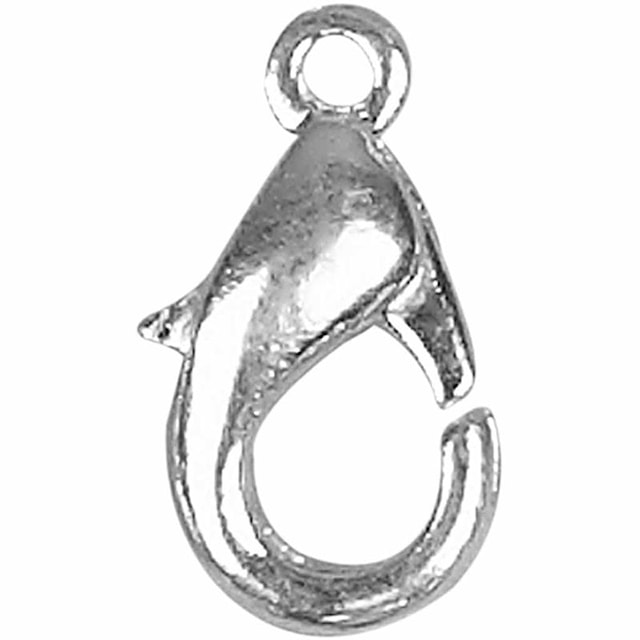 Tuotekuva 1 - Karabiinilukot, Pit. 12 mm, hopeanväriset, 5 kpl/ 1 pkt