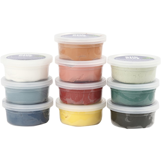 Tuotekuva 2 - Silk Clay®, murretut värit, 10x40 g/ 1 pkt