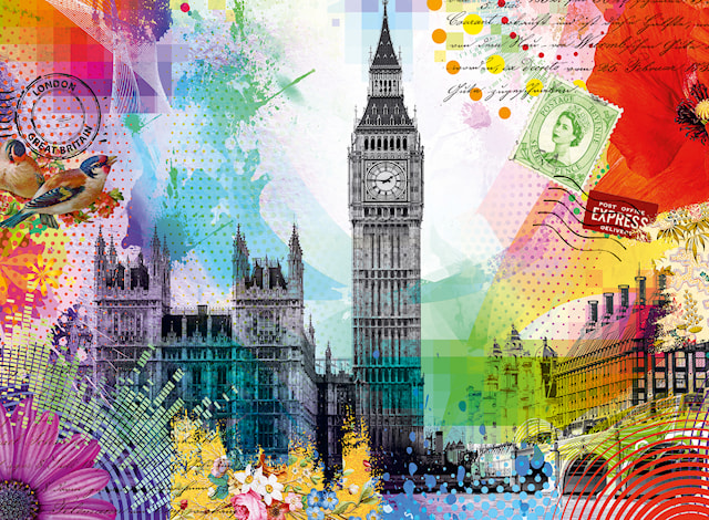 Tuotekuva 2 - London Postcard Palapelit 500 palaa, Ravensburger