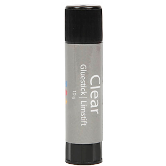 Produktbilde 1 for Clear Limstift, rund, 10 g, 1 stk.
