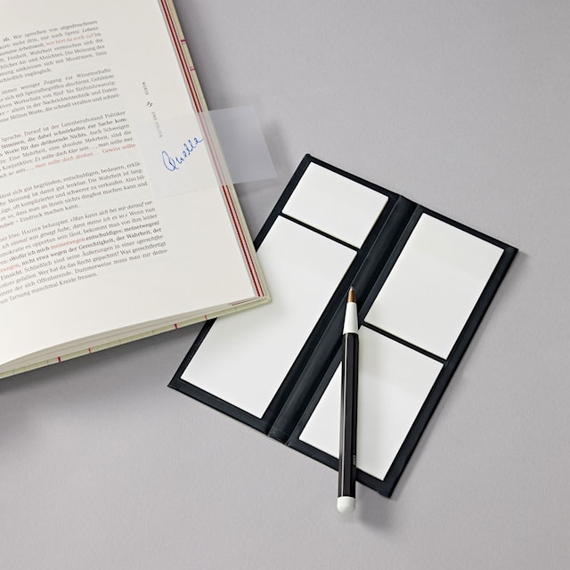 Produktbilde 5 for Notisfliker transparente i PP tre størrelser 200 stk Semikolon