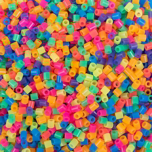 Produktbilde 1 for Rørperler 5000 stk. Neon Playbox