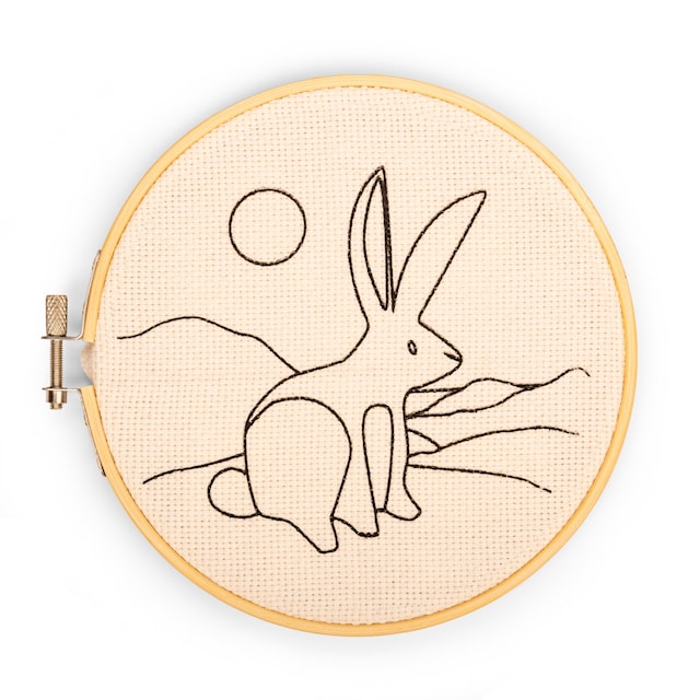 Produktbild 3 för DIY Kit Punch Needle Hare Kikkerland