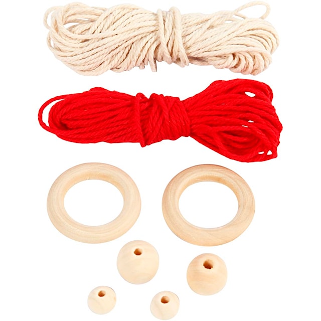 Produktbild 4 för Pyssla Nisse i makramé 14 cm 2-pack Creativ Company