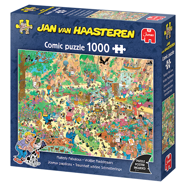 Tuotekuva 4 - Jan Van Haasteren Flutterly Fabulous Palapeli 1000 palaa