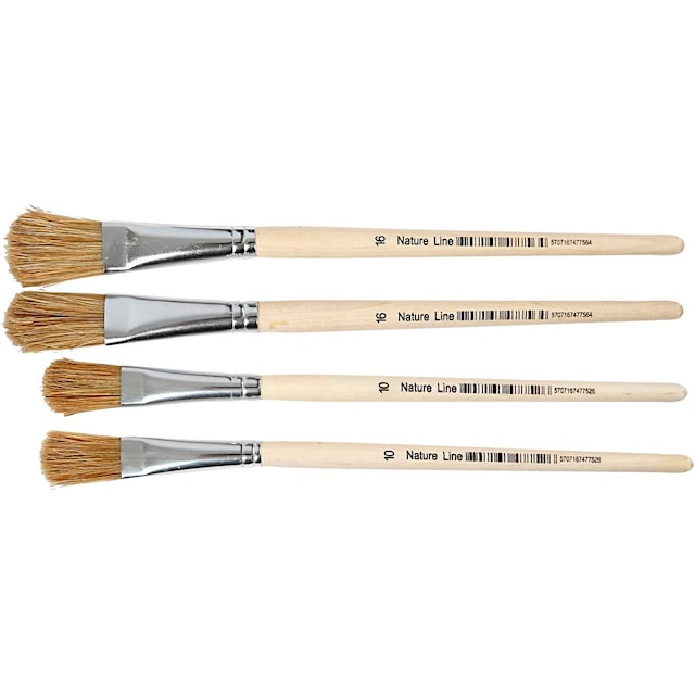 Tuotekuva 1 - Lakka- / yleissiveltimet, nro 10+16, Pit. 13-18 mm, Lev: 13-17 cm, litteä, 4 kpl/ 1 pkt