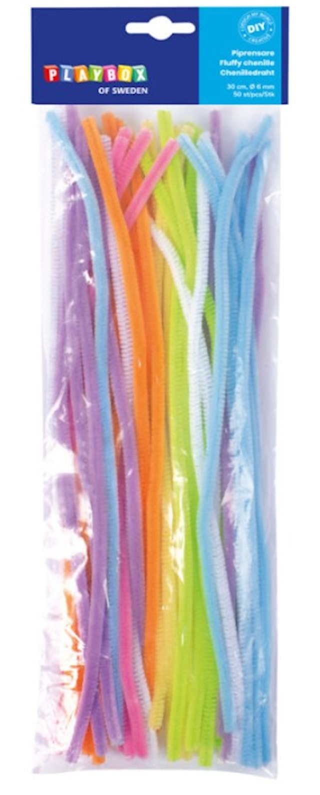 Produktbild 2 för Piprensare Pastell 50-pack Playbox