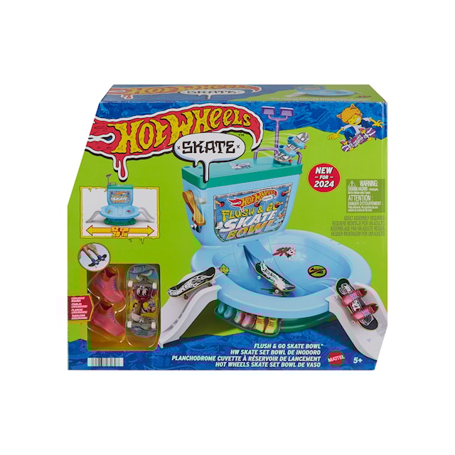 Produktbild 5 för Hot Wheels Skate Flush&Go Lekset