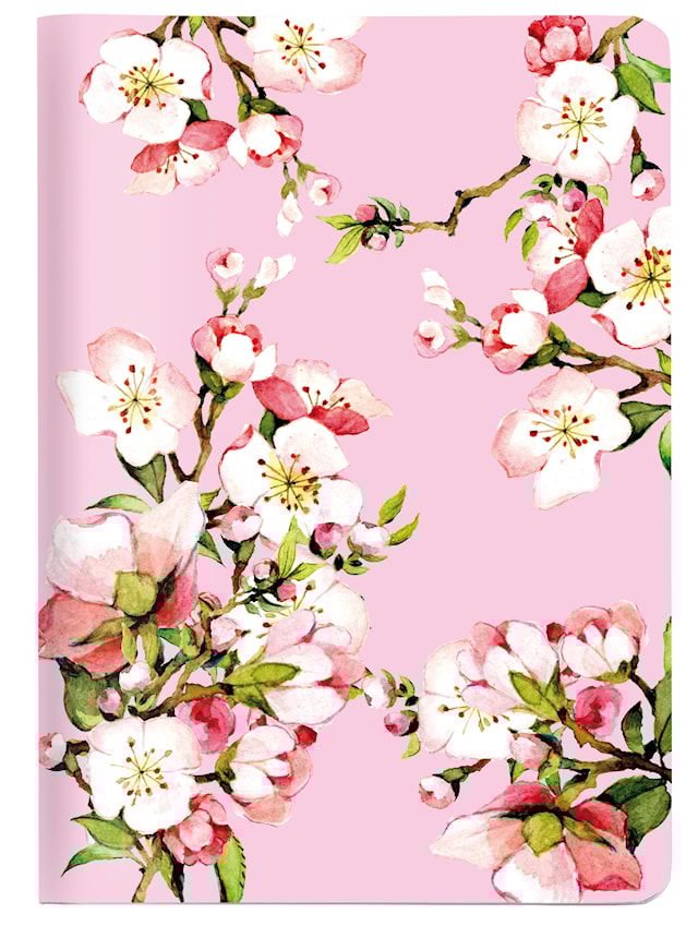 Tuotekuva 1 - Muistikirja A6 Ruudullinen Kirsikankukka 64 sivua Cedon