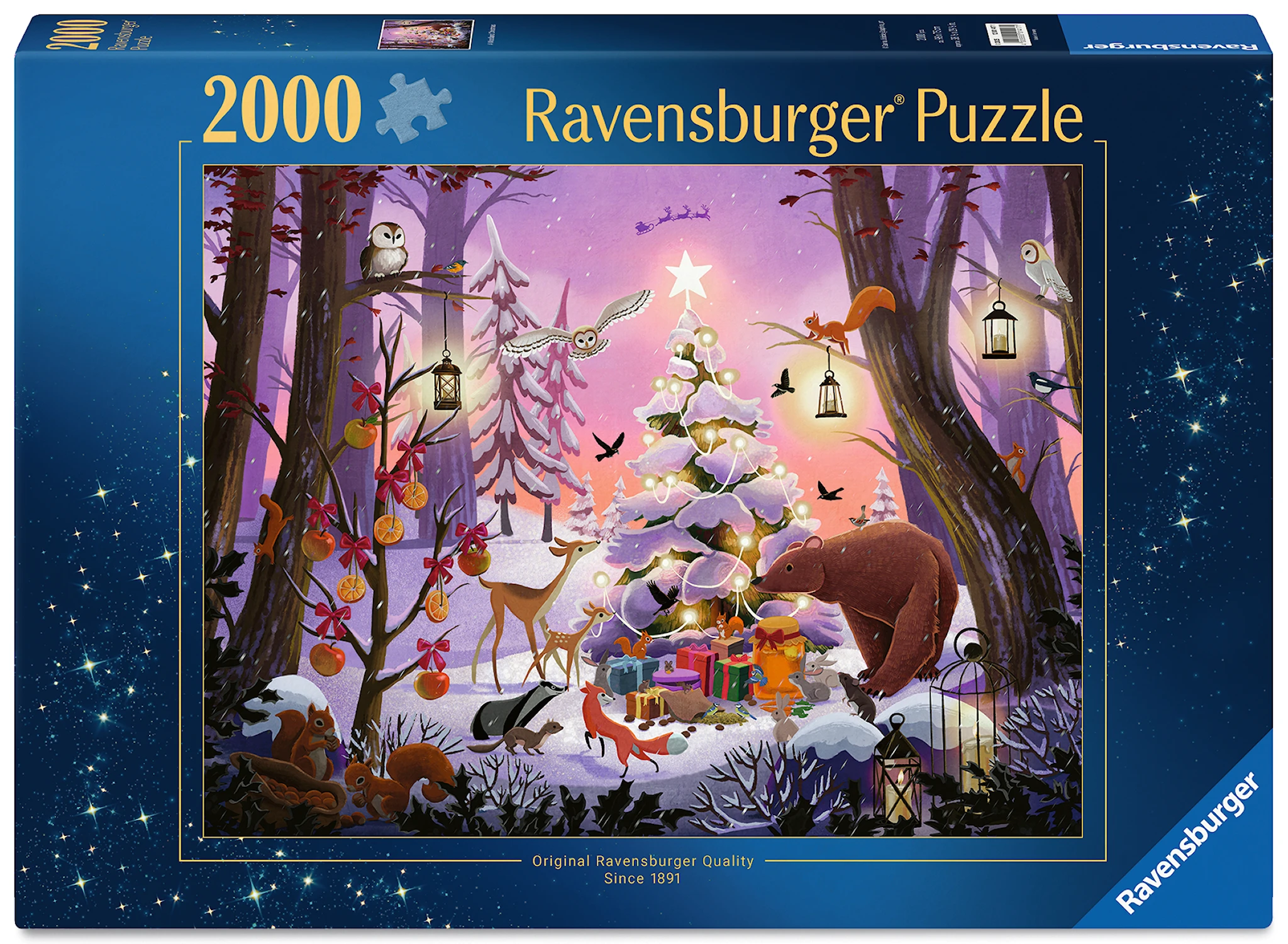 Produktbild för Christmas Fantasy Pussel 2000 Bitar Ravensburger